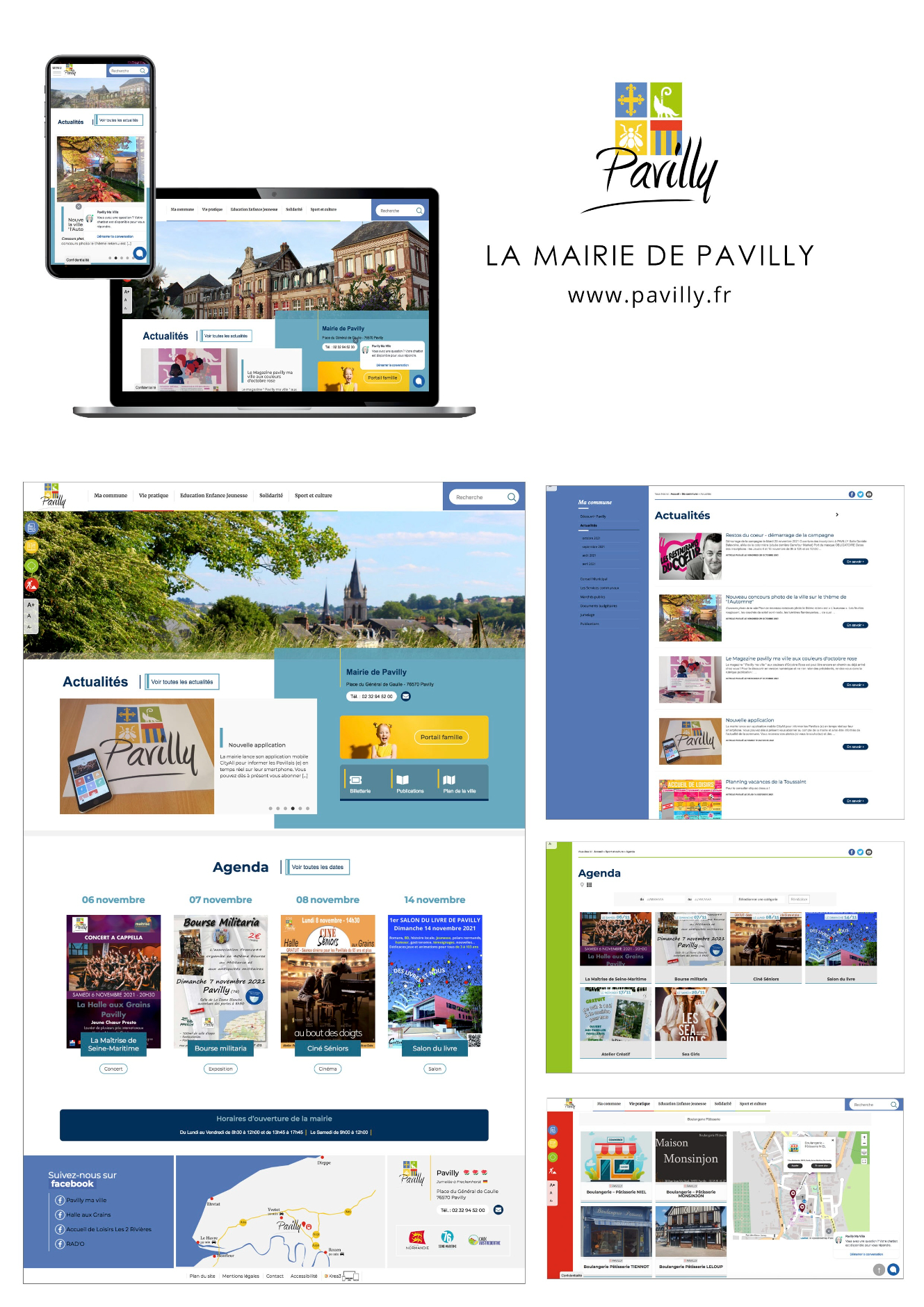 Site sur mesure de la ville de Pavilly