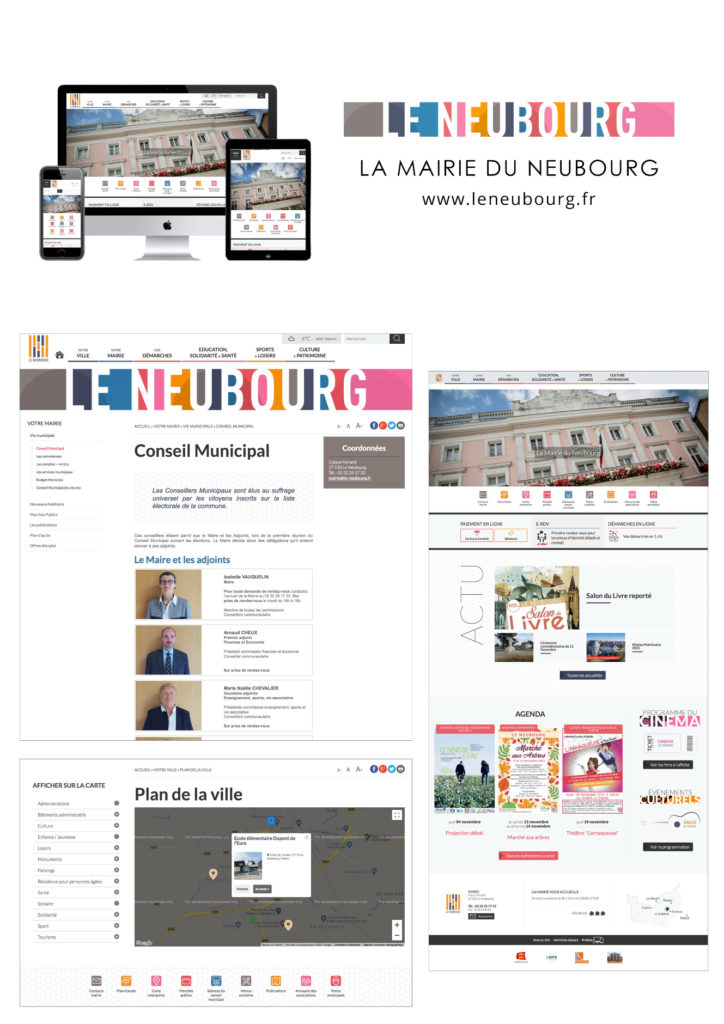 Site sur mesure de la ville du neubourg