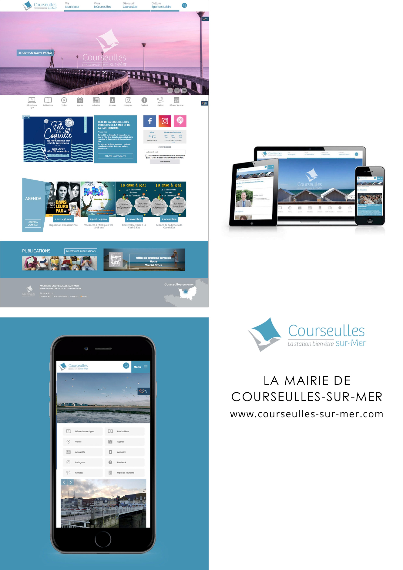 Site sur mesure de la ville de Courseulles-sur-mer