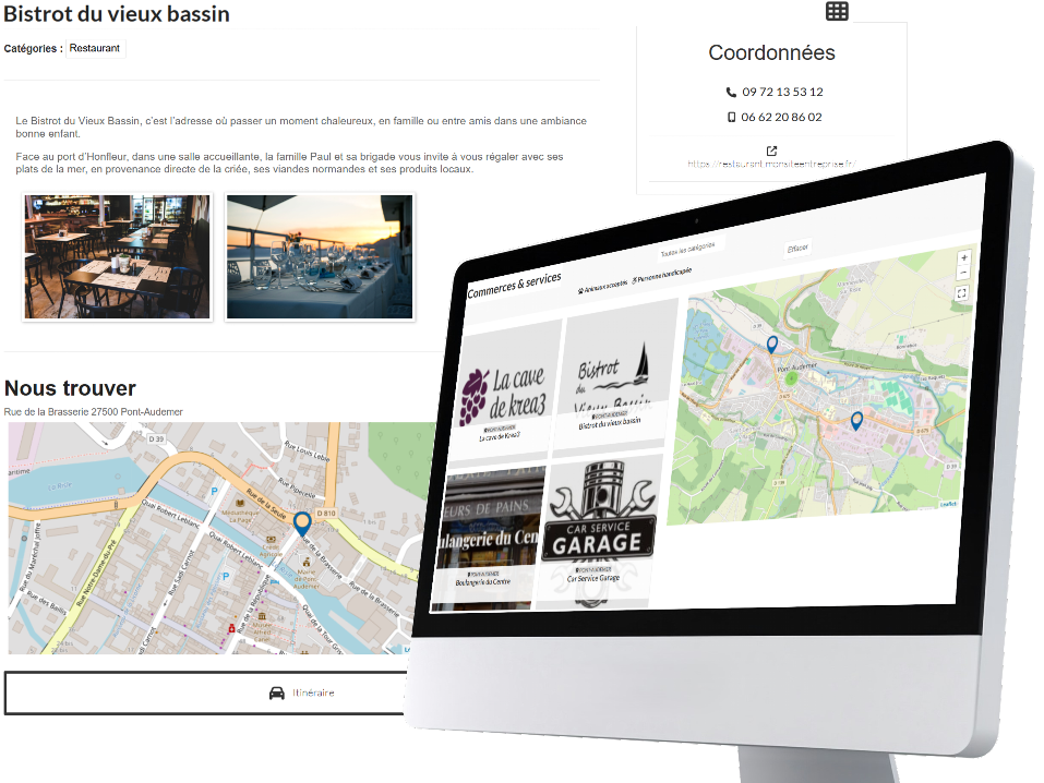 visuel annuaire des commerces et services